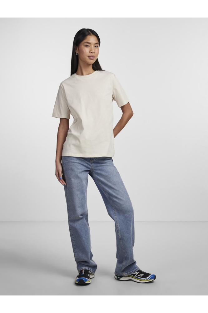 PCRIA SS SOLID TEE NOOS BC 17140802 Birch
